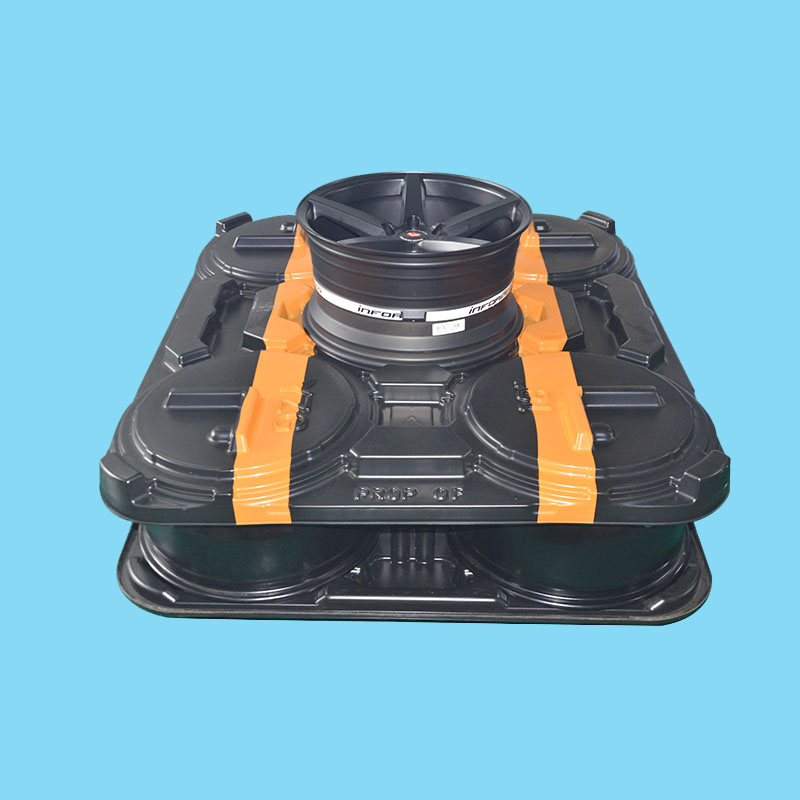 18 Inch Wheel Hub Pack Custom Thermoforming Handling Trays for Automotive Industry