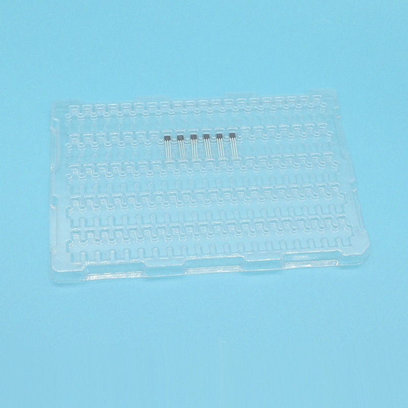Clear PET ESD Plastic Blister Tray for Electronics parts, components