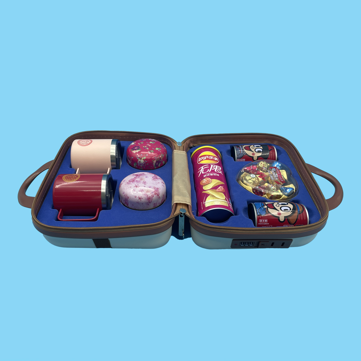 Suitcase Velvet Vacuum Formed Inner Tray