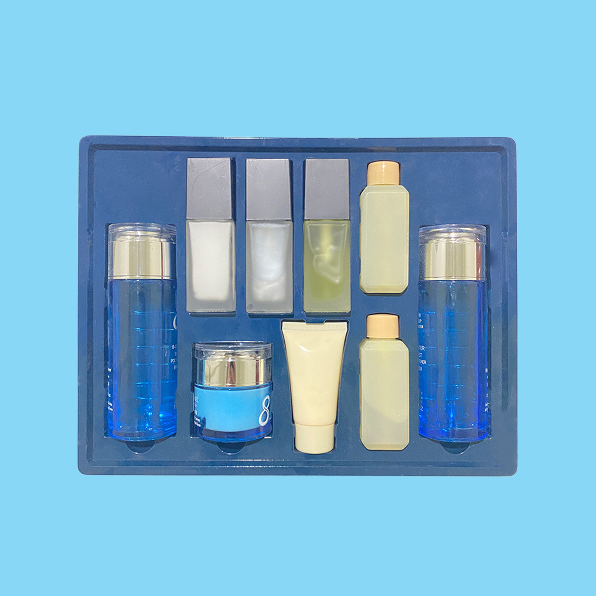 Customized Cosmetics Combination Set Plush Tray